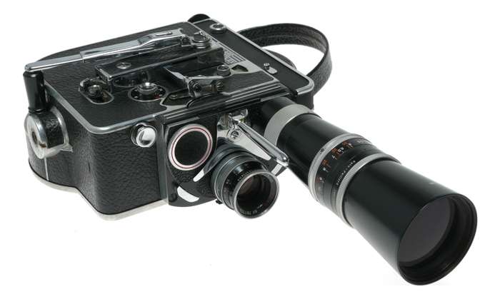 Bolex H16 Reflex Cine Camera f/3.3 Macro-Yvar 150, f/1.4 25mm H16 RX Lens