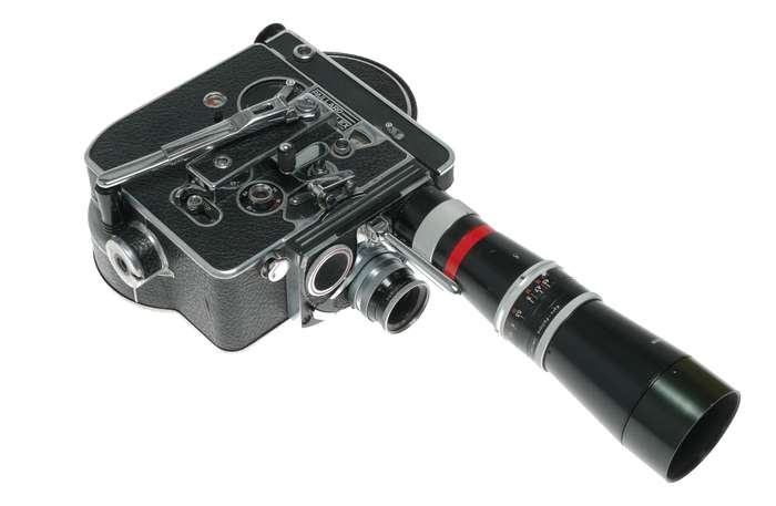 Bolex H16 Reflex Cine Camera f/3.3 Macro-Yvar 150, f/1.4 25mm H16 RX Lens