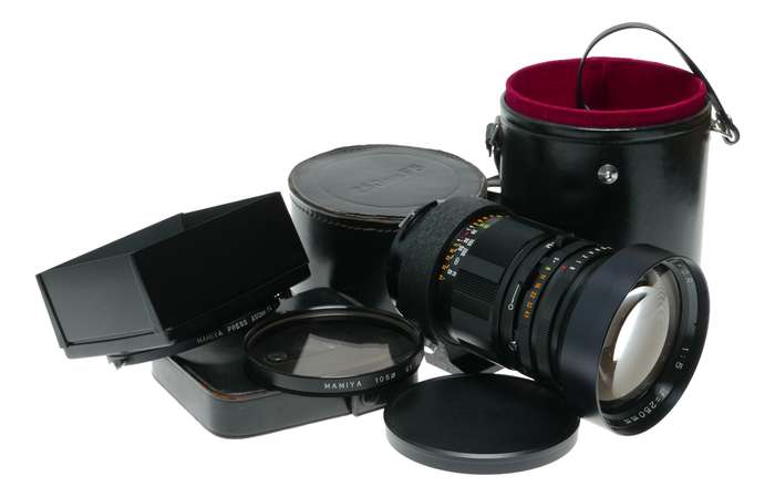 Mamiya-Sekor 250mm f/5 Lens for Press 23 System with Hood set