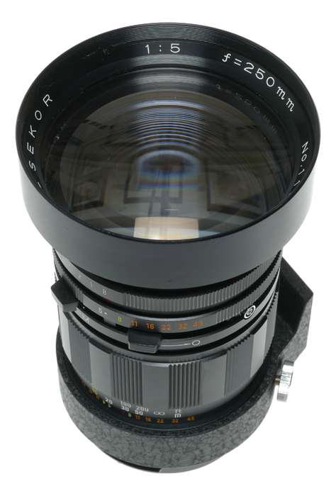 Mamiya-Sekor 250mm f/5 Lens for Press 23 System with Hood set