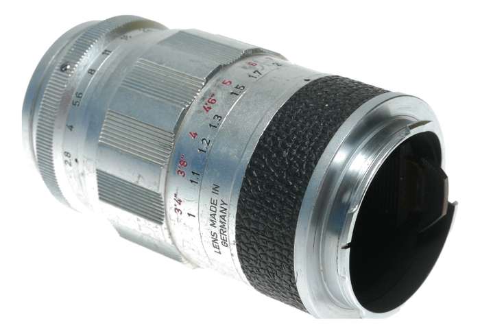 Leica Elmarit 90mm f/2.8 LTM LTM/M39 Silver camera lens