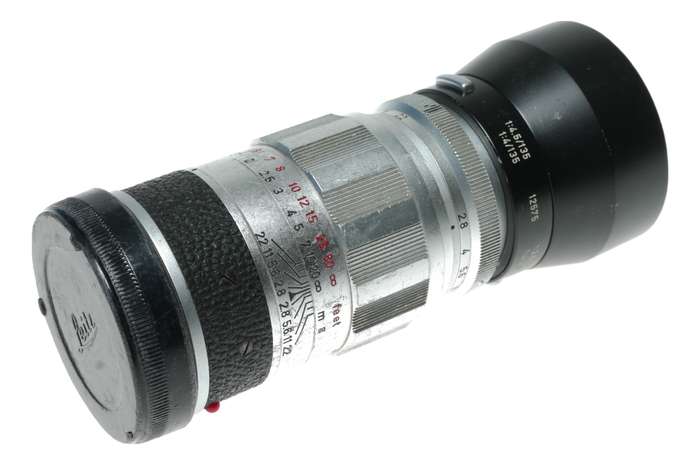 Leica Elmarit 90mm f/2.8 LTM LTM/M39 Silver camera lens