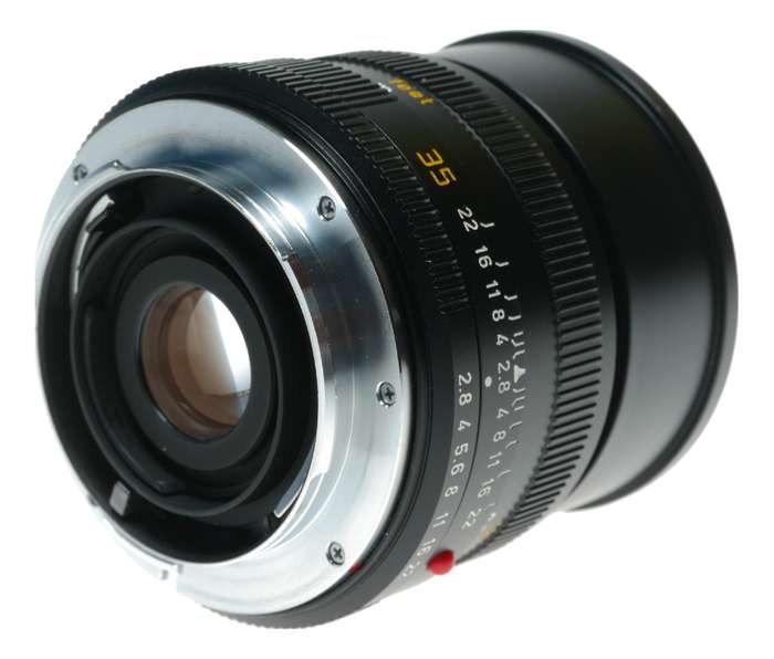 Leica Elmarit-R 35mm SLR f/2.8 3-Cam Lens caps case