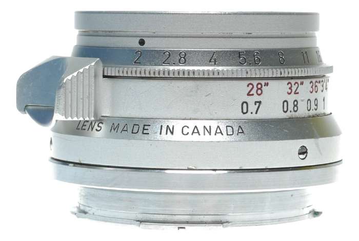 Leica Summicron 1:2/35mm f/2 M lens 8-Element Silver vintage
