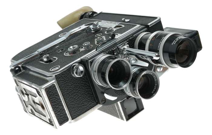 Bolex H16 Reflex Cine Camera Kit Rex 4 Meter Lenses