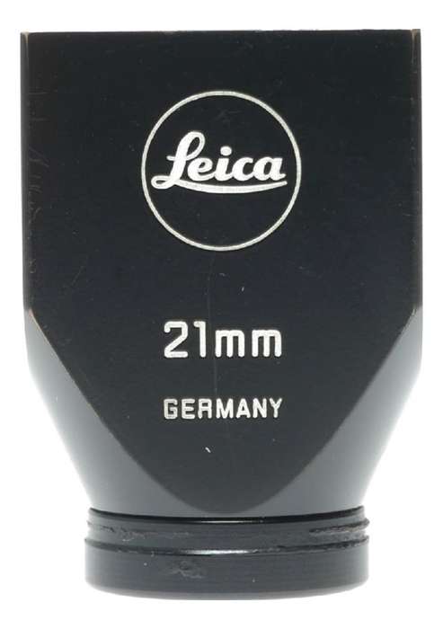 Leica bright line view finder 21mm wide angle lens black paint 12024 used