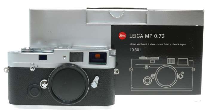 Leica MP 0.72 Rangefinder 35mm film Camera Chrome boxed UNUSED set