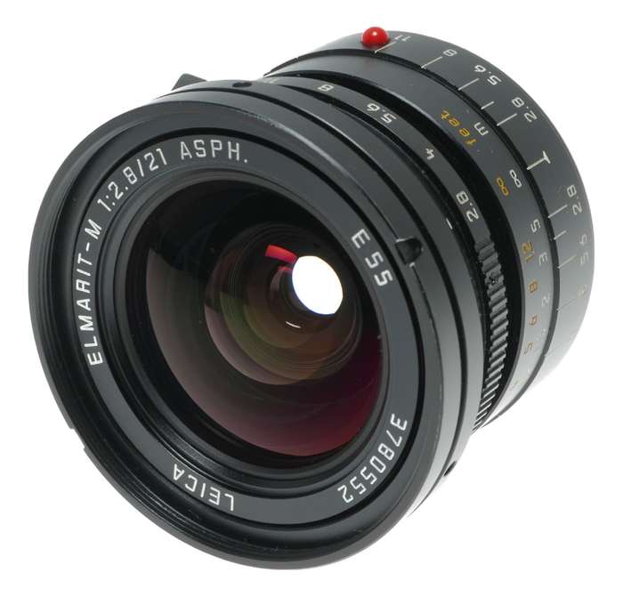 Leica Elmarit-M 1:2.8/21 mm ASPH. 11135 E55 boxed 6-bit hood caps