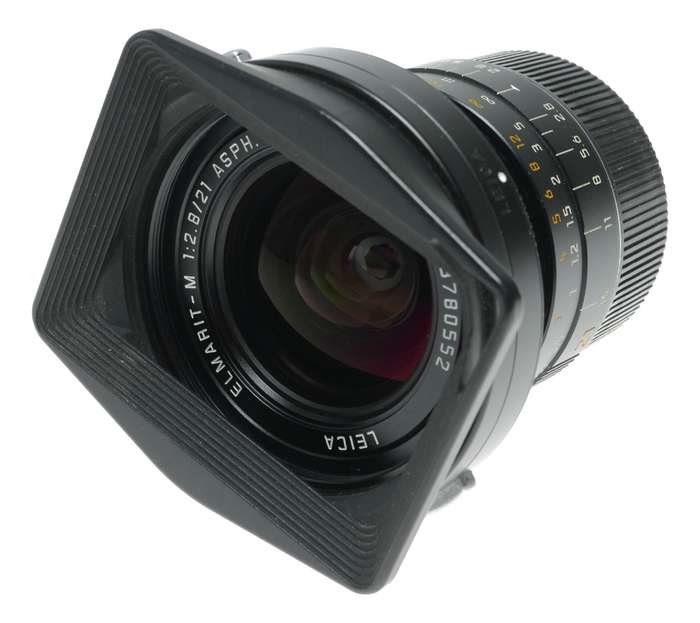 Leica Elmarit-M 1:2.8/21 mm ASPH. 11135 E55 boxed 6-bit hood caps