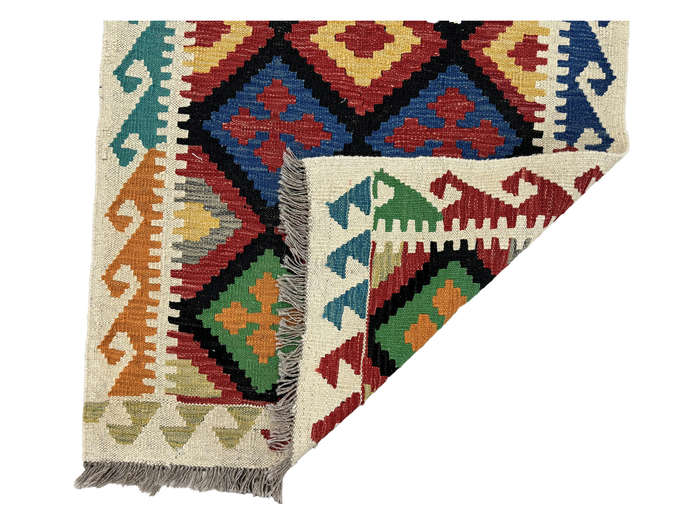Gorgeous Afghan Handmade Kilim Runner- 418 x 84 CM