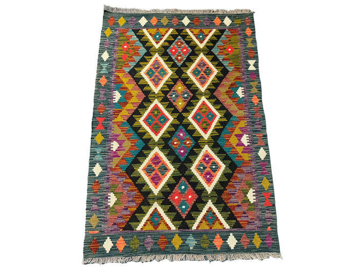 Beautiful Afghan Bedside Kilim - 149 x 103 CM