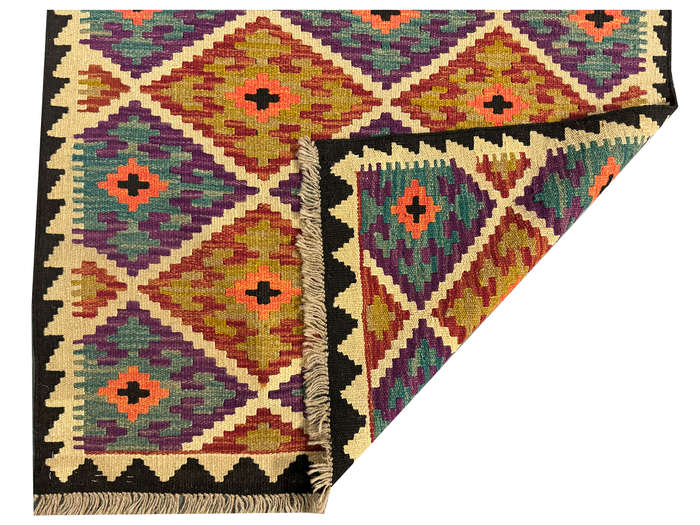 Gorgeous Afghan Handmade Kilim Rug- 149 x 99 CM