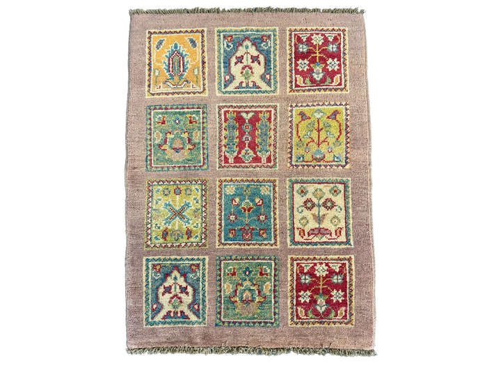 Beautiful Afghan Ariana Handmade Carpet 86 x 63 CM