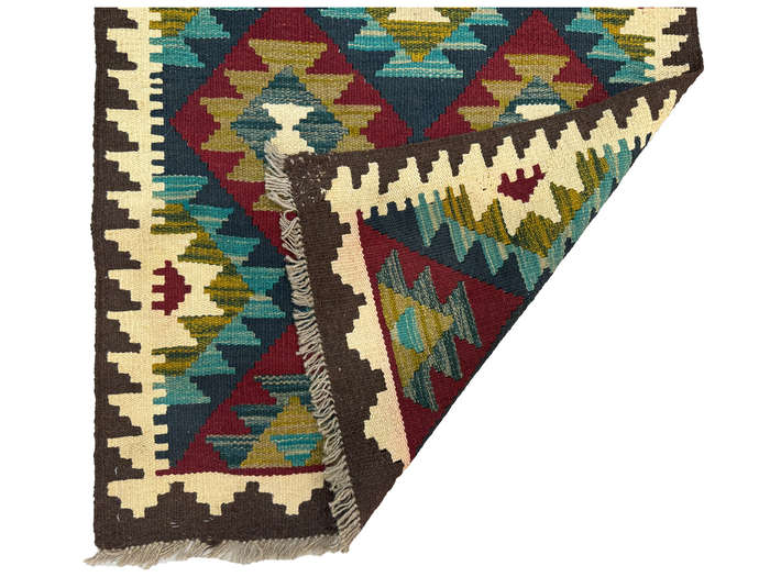 Stunning Afghan Maimana Kilim Runner - 296 x 83 CM