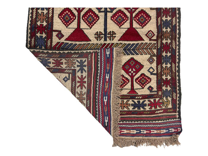  Beautiful Afghan Barjesta Handmade Carpet 162 x 109 CM