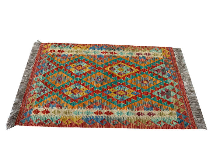 Stunning Afghan Handmade Choubi Kilim - 148 x 92 CM