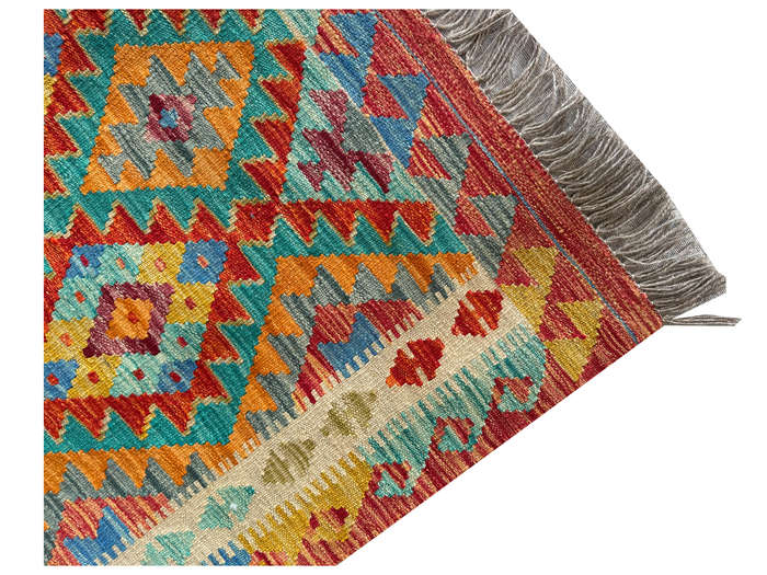 Stunning Afghan Handmade Choubi Kilim - 148 x 92 CM