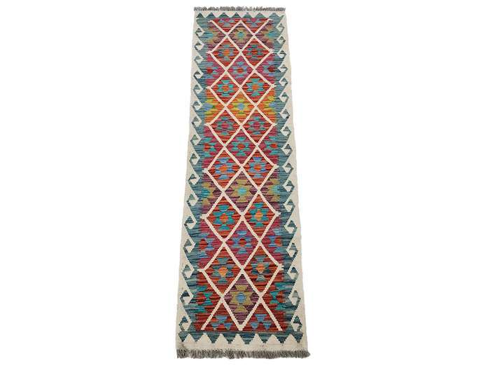 Beautiful Afghan Choubi kilim Runner 202 x 61 CM