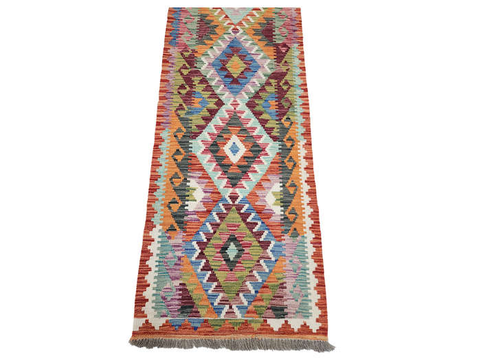 stunning Afghan Choubi kilim Runner189 x 70 CM
