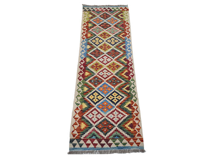Stunning Afghan Choubi kilim Runner 191 x 73 CM