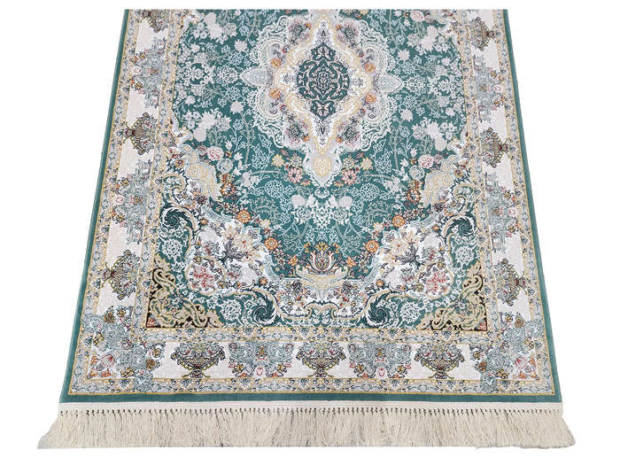Persian Green Machine Made Carpet-180 x 120 CM