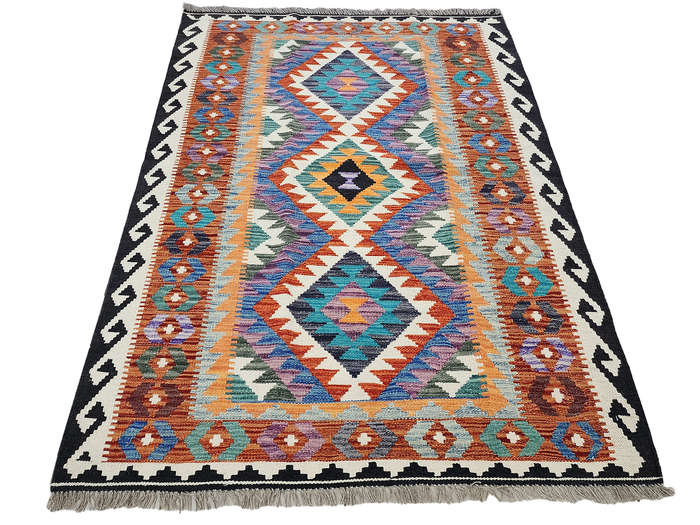 Beautiful Afghan Handmade Choubi kilim 176 x 128 CM
