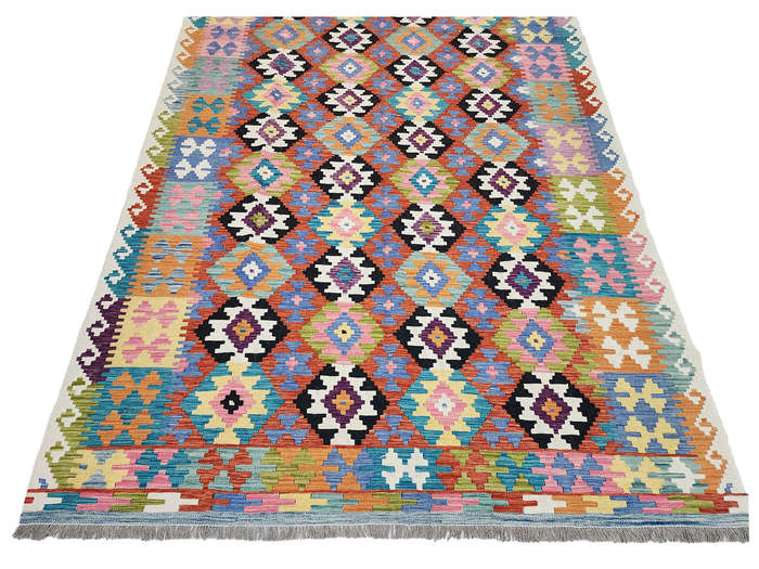 Gorgeous Afghan Handmade Choubi Kilim 291 X 210 CM