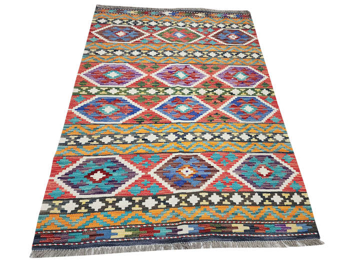 Stunning Afghan Handmade Choubi kilim 177 x 126 CM
