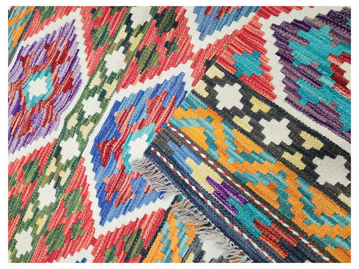 Stunning Afghan Handmade Choubi kilim 177 x 126 CM