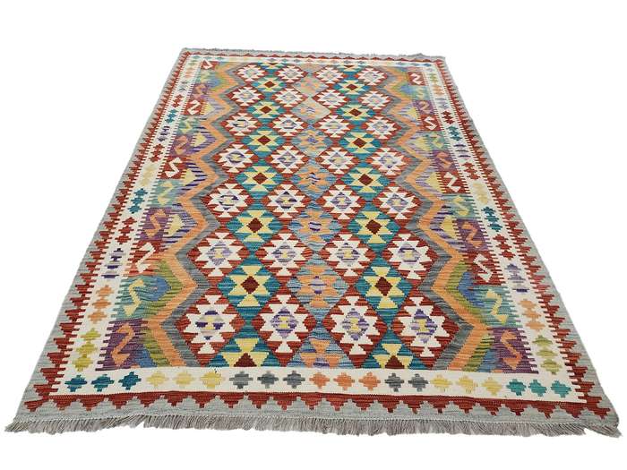 Incredible Afghan Handmade Choubi  Kilim 255 x 181 CM