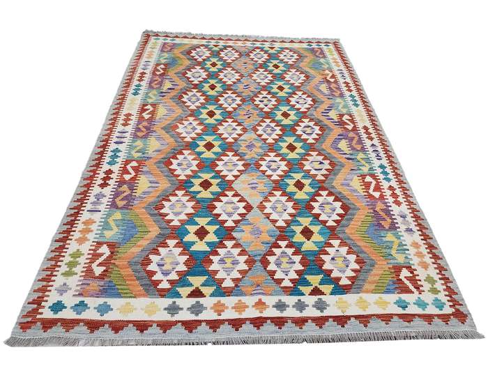 Incredible Afghan Handmade Choubi  Kilim 255 x 181 CM