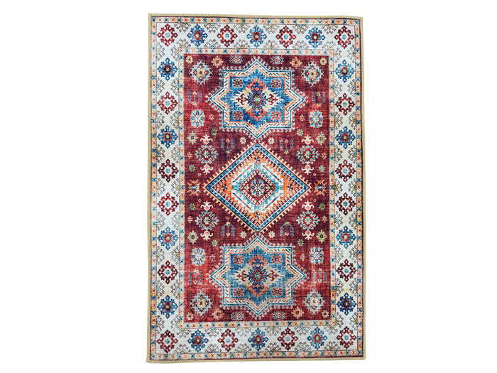 Small Kazac Style Velvet Machine Made Carpet - 80 x 50 CM