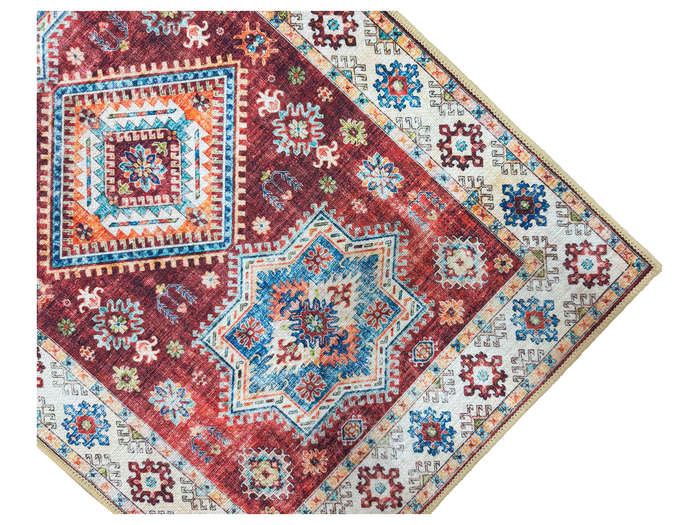 Small Kazac Style Velvet Machine Made Carpet - 80 x 50 CM