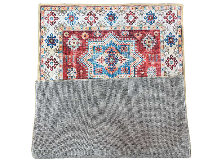 Small Kazac Style Velvet Machine Made Carpet - 80 x 50 CM
