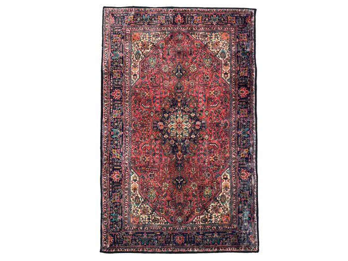 Small Persian Style Velvet Machine Made Carpet - 80 x 50 CM