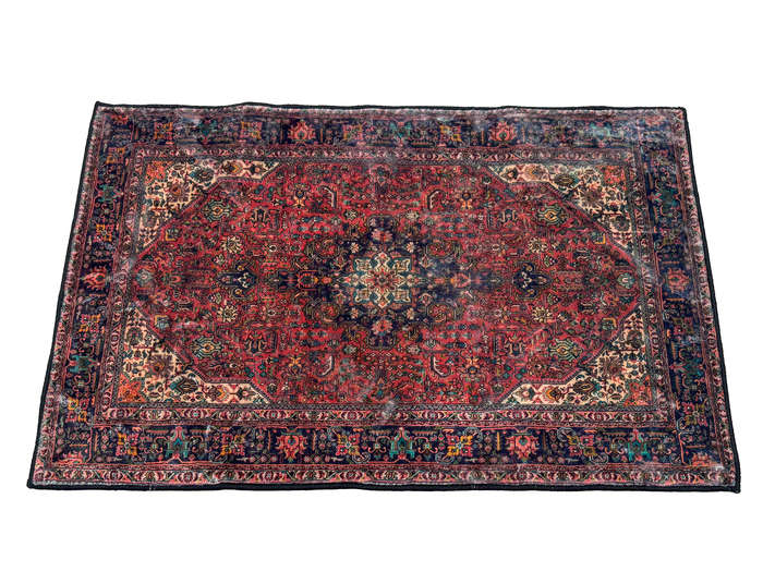 Small Persian Style Velvet Machine Made Carpet - 80 x 50 CM