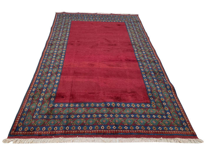 Incredible Afghan Kunduz Handmade Red Carpet - 302 x 199 CM