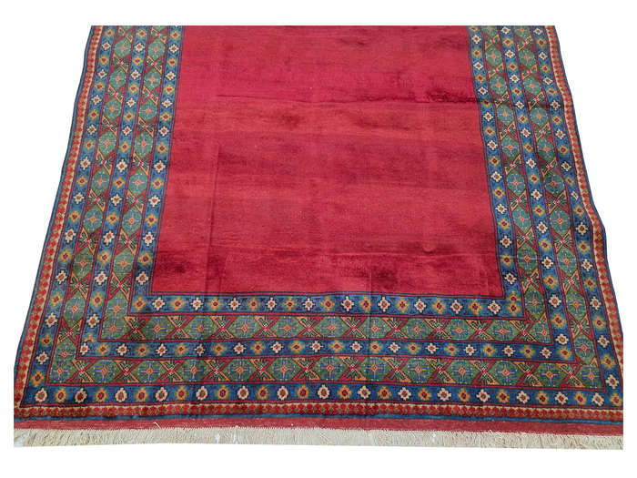 Incredible Afghan Kunduz Handmade Red Carpet - 302 x 199 CM