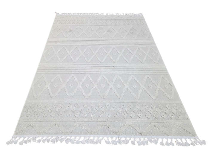 Cream Color Jute Machine Made Carpet - 290 x 200 CM