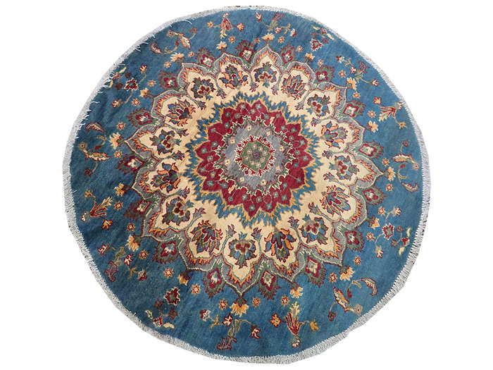 Stunning Afghan Ariana Round Carpet 144 x 144 CM