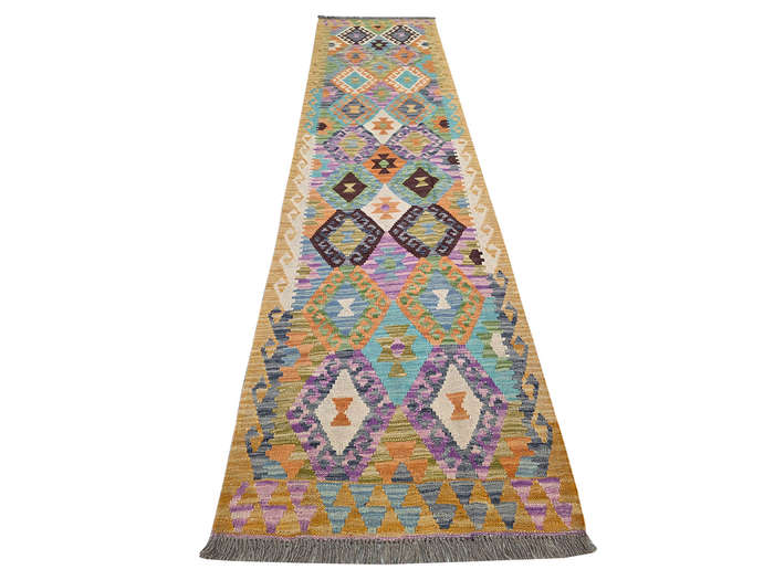 Beautiful Afghan Choubi Kilim Runner 299 x 77 CM