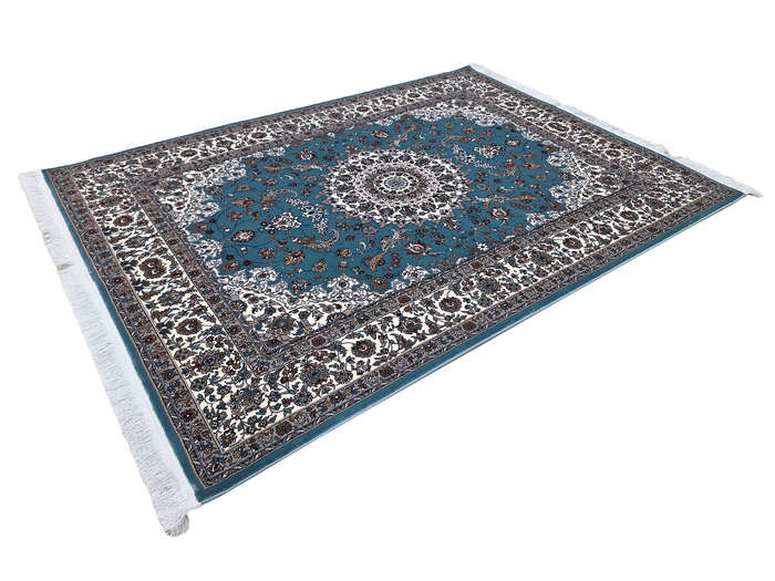 Gorgeous Nain Machine Made Blue Carpet - 230 x 160 CM