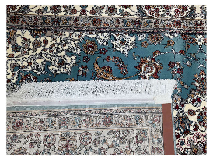 Gorgeous Nain Machine Made Blue Carpet - 230 x 160 CM