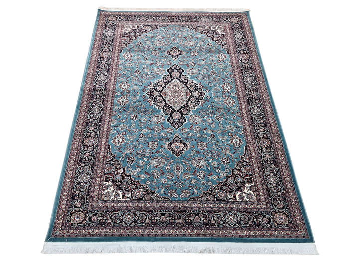 Beautiful Nain Machine Made Blue Carpet - 230 x 160 CM