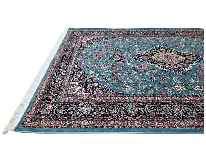 Beautiful Nain Machine Made Blue Carpet - 230 x 160 CM