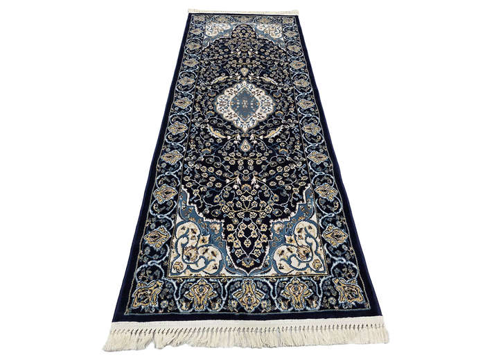Navy Color Machine Made Runner- 200 x 80 CM