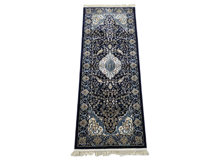 Navy Color Machine Made Runner- 200 x 80 CM