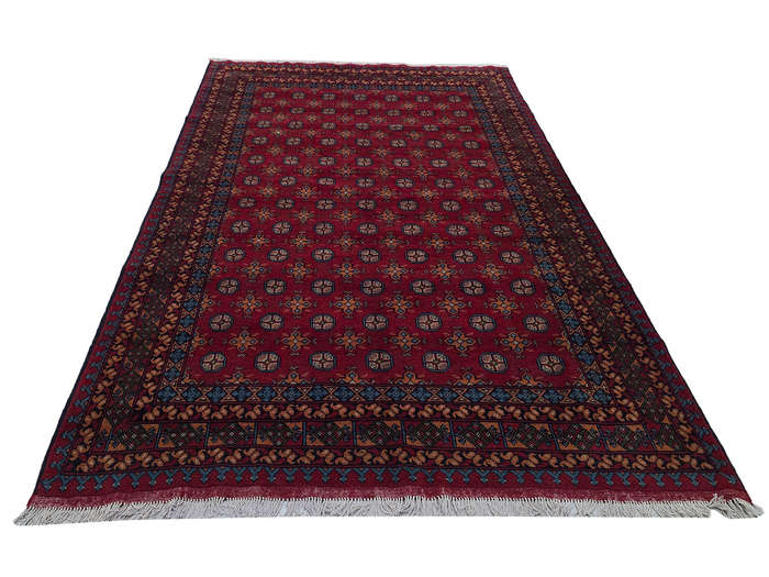 Stunning Afghan Bukhara Handmade Carpet - 294 x 200 CM