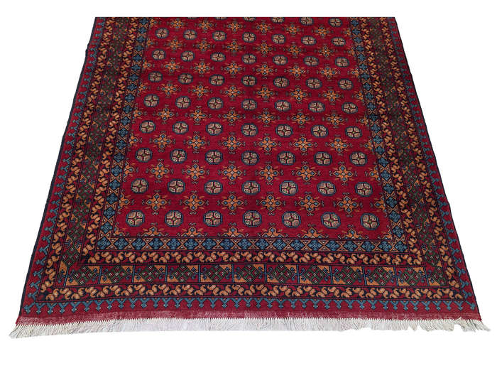 Stunning Afghan Bukhara Handmade Carpet - 294 x 200 CM