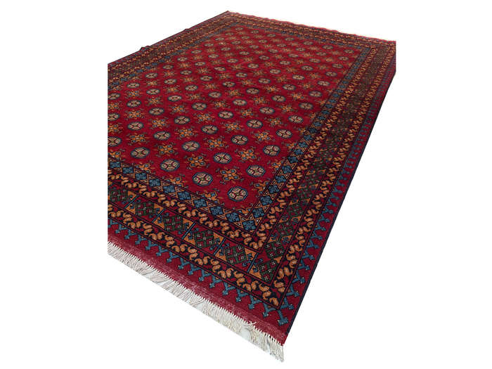 Stunning Afghan Bukhara Handmade Carpet - 294 x 200 CM